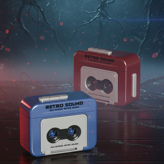 Porta-Chaves Retro em Forma de Gravador de Cassetes